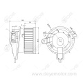 12V Blower motor for PEUGEOT 306 PARTNER CITROEN